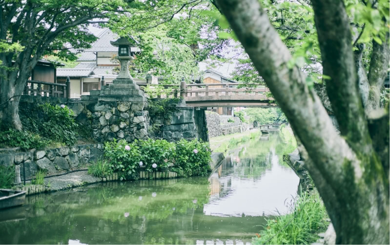 滋賀市近江市の景色